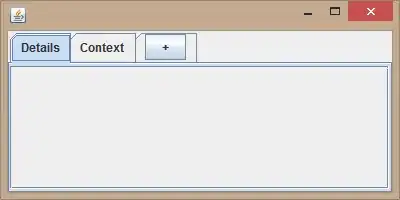 Button near tab example