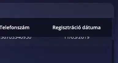 table sticky header