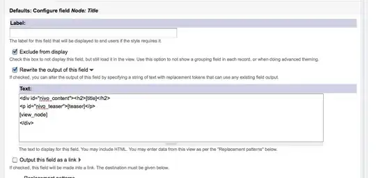 Here is my error: