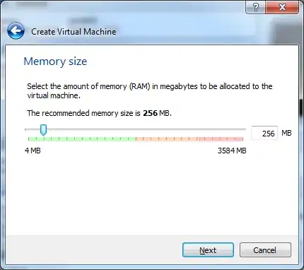 Select the size of the memory you want to give it.