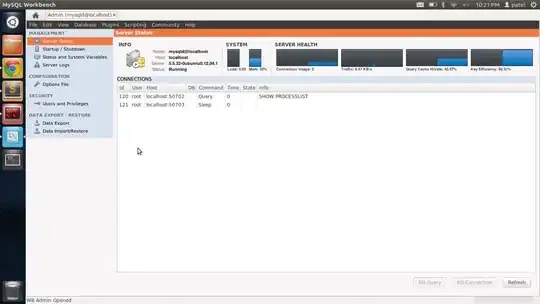 screenshot of console