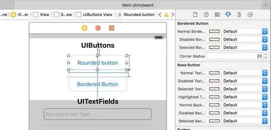 Form with button in bottom-right