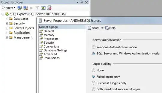 Change server authentication mode