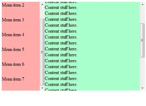 Screenshot of the error