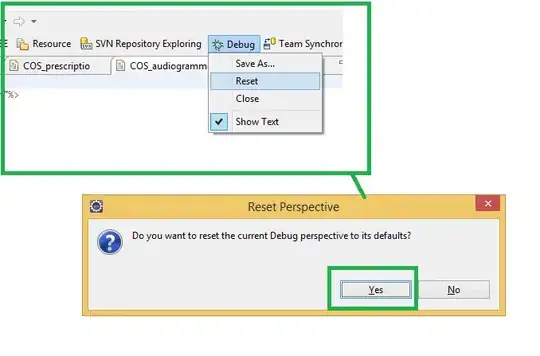 Resetting Debug perspective to get missing tab