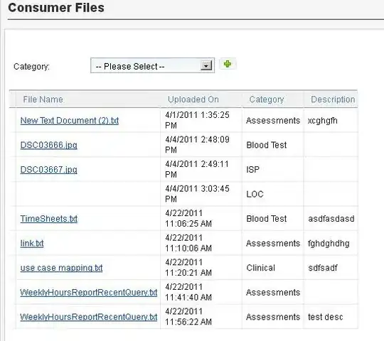 screenshot of the example