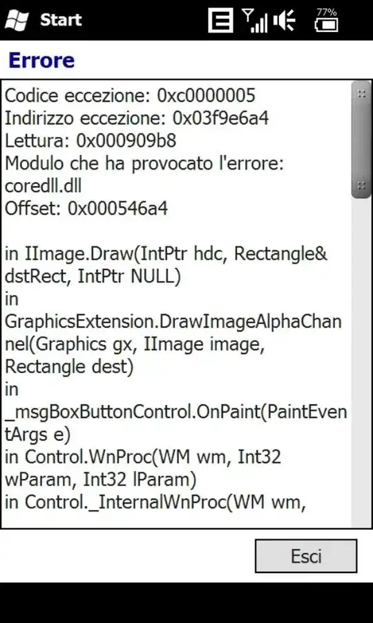 error message