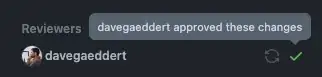GitHub reviewer approved