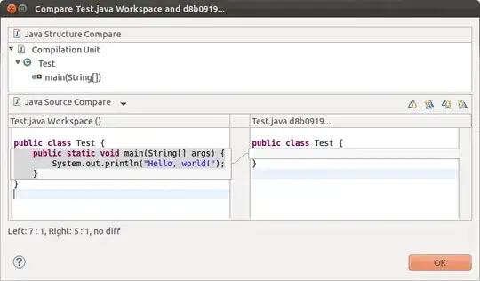 Compare Window Screenshot