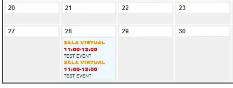 My event calendar