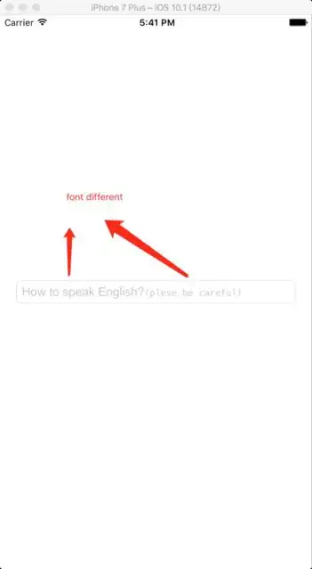 The different font