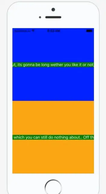 Text off screen app