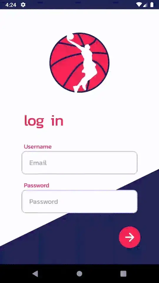 my login screen
