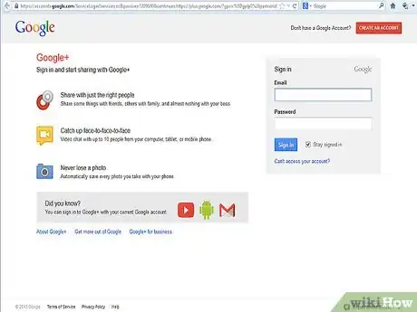 Image titled Create a Google Profile Step 1