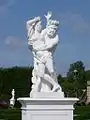 Mythologisches Figurenpaar Pan und Syrinx (Wasser)