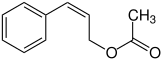 Strukturformel von (Z)-Essigsäurezimtester