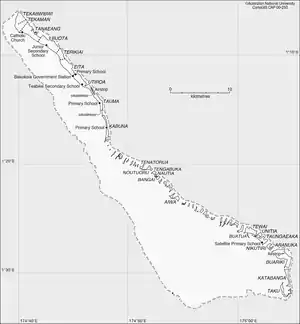 Karte des Atolls