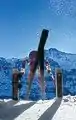 Rennstart eines Schweizer Athleten, um 2000