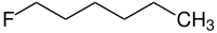 Strukturformel von 1-Fluorhexan