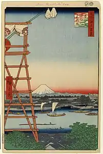 Sumō-Trommelturm im 19. Jahrhundert