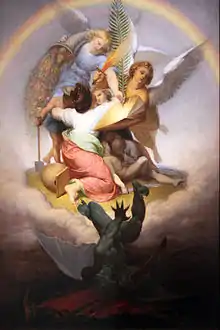 Allegorie auf die Niederschlagung der Revolution von 1848