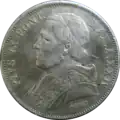 Revers der 5&nbsp;Lire-Silbermünze
