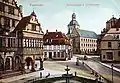 Rathausplatz und Kamp mit Gymnasium Theodorianum, 1908