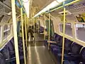 Innenraum des 1996 Tube Stock