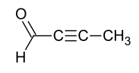 Strukturformel von 2-Butinal