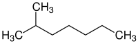 Strukturformel von 2-Methylheptan