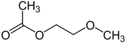 Strukturformel von 2-Methoxyethylacetat