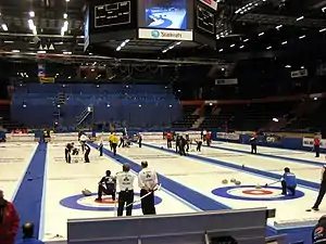 Die Curling-Europameisterschaft 2008 in der Arena
