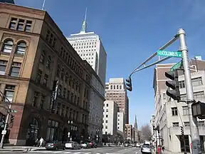 Die Kreuzung von Columbus Avenue und Berkely Streetim South End (2010)