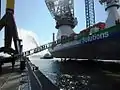 Taufe des Schiffes in Bremerhaven