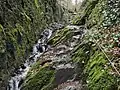 Felsenweg mit Seilsicherung im Mittelteil