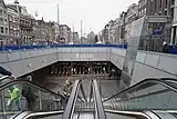 Südlicher Zugang zur U-Bahn-Station, Januar&nbsp;2018