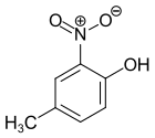 Strukturformel von  4-Methyl-2-nitrophenol