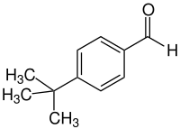 Strukturformel von 4-tert-Butylbenzaldehyd
