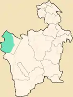 Lage des Municipio Llicaim Departamento Potosí