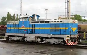 Museumslokomotive T 466.0007 in Ostrava hl.n. (2012)