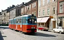 Versuchslackierung in blau-orange aus dem Jahr 1971