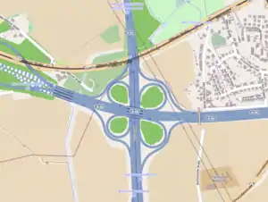Das Kreuz Bochum/Witten wurde für eine Fortführung nach Westen in Richtung Velbert gebaut, mittlerweile führt die nach Westen führende Strecke als BAB&nbsp;448 auf den Bochumer Ring.