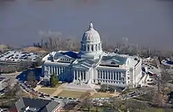 Das Missouri State Capitol in Jefferson&nbsp;City, seit 1969 im NRHP gelistet