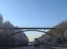 Brücke über die Autobahn bei Würselen
