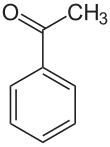 Strukturformel von Acetophenon