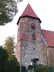 Turms der Laurentiuskirche in Achim, Landkreis Verden