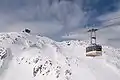 Seilbahn vom Weissfluhjoch zum Weissfluegipfel