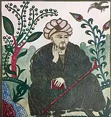 al-Fārābī, Abbildung im Journal Farabi Aktüel, Türkei 2021