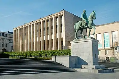 Die Königliche Bibliothek von Belgien und das König Albert-Denkmal