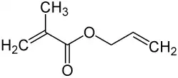 Strukturformel von Methacrylsäureallylester